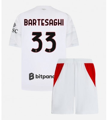 AC Milan Davide Bartesaghi #33 Replika Bortatröja Barn 2026-27 Kortärmad (+ Korta byxor)